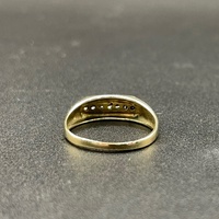 Mens 9ct Yellow Gold Natural Diamond Ring