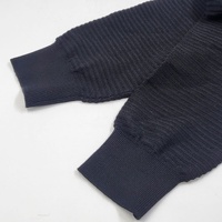 Emporio Armani Men's Black Ribbed Knit Crewneck Sweater Size S Authenticated CLG