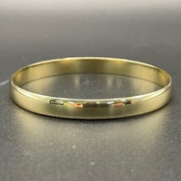 Ladies 9ct Yellow Gold Round Bangle