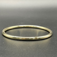 Ladies 9ct Yellow Gold Round Bangle