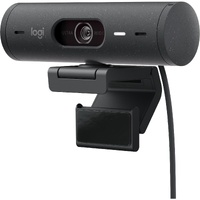 Logitech Brio 500 Full HD 1080p Webcam with HDR, Auto-Light Correction & Noise-Reducing Mics - Graphite