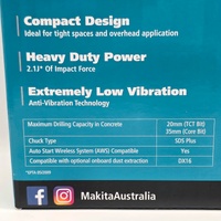 Makita HR010GZ 40V Max Brushless 20mm SDS Plus Rotary Hammer Skin Only