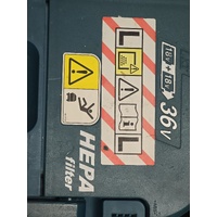 Makita DVC157L 18VX2 AWS Cordless Brushless Dust Extraction Vacuum Skin Only