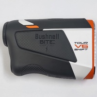 Bushnell Golf Tour V6 Shift Laser Rangefinder - PinSeeker with Visual JOLT, BITE Magnetic Mount & Slope Switch - White/Black/Orange