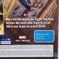 Marvel's Spider-Man PS4 PlayStation 4 Open World Action Insomniac Video Game