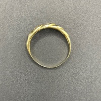 Unisex 18ct Yellow Gold Curb Link Pattern Ring