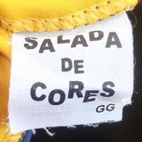Salada De Cores Brasil Football Shirt #10 Jersey Blue Yellow Large