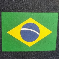 Braziline Brasil Soccer Shirt Mens Large Navy Blue Green Yellow Jersey