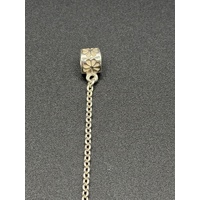 Ladies 925 Sterling Silver Pandora Safety Chain Charm