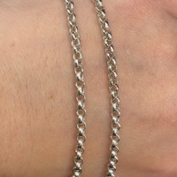 Ladies 925 Sterling Silver Belcher Link Necklace