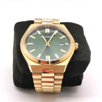 Chisel Green Dial Gold Tone Stainless Steel Mens Analog Watch 5821044