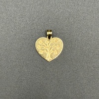 Ladies 9ct Yellow Gold Heart 'I LOVE YOU' Pendant