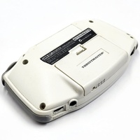 Nintendo Game Boy Advance AGB-001 White Console w/ Aftermarket Battery Cover