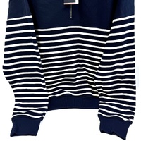 Tommy Hilfiger Placed Stripe 1/4 Zip Jumper XXL Men's Pullover Sweater Casual Knit Top