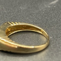 Mens 18ct Yellow Gold Diamond Ring