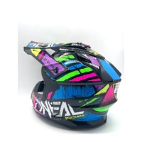 O'Neal Limited Edition 2SRS Glitch Multi Motocross MX Helmet Size M
