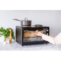 Healthy Choice 34L Portable Oven with Rotisserie EO425R Black