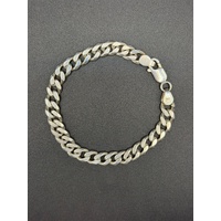 Unisex 925 Sterling Silver Curb Link Bracelet