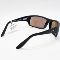 Maui Jim Peahi MJ 202-2M-SGH Matte Black Blue Hawaii Polarised Sunglasses