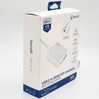Bonelk Multi Port Desktop Charger USB-A/USB-C 65W White ELK-21721-R