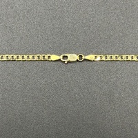 Unisex 10ct Yellow Gold Curb Link Necklace