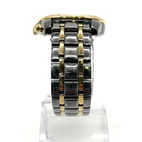 Seiko V172-0AN0 Le Grand Sport Solar Chronograph Black Gold Tone Watch