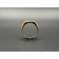 Mens 10ct Yellow Gold Diamond Ring