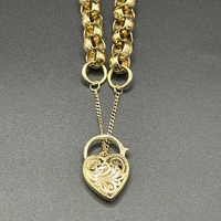 Ladies 9ct Yellow Gold Round Belcher Link Bracelet