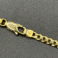 Unisex 18ct Yellow Gold Tight Curb Link Necklace