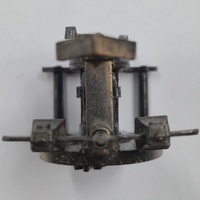 Antique Metal Desk Clock Pencil Sharpener Vintage Office Collectible Decor