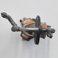 Antique Metal Spinning Wheel Pencil Sharpener Vintage Collectible Desktop Decor