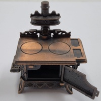 Vintage Queen Wood Burning Stove Metal Pencil Sharpener Antique Style Collectible Desk Decor