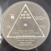 Pink Floyd Dark Side of the Moon 1973 Australian Quadraphonic LP Vinyl Record Gatefold Pressing