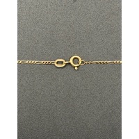 Unisex 9ct Yellow Gold Figaro Link Necklace