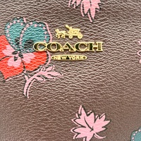 Coach F11932 Mini Christie Carryall In Wildflower Print Coated Canvas Satchel