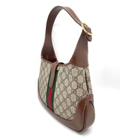 Gucci Jackie 1961 Small GG Supreme Shoulder Bag Beige Ebony