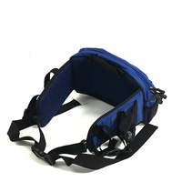 Precision Pak Blue Fishing Waist Belt Bag with 2 Rod Holders Pack
