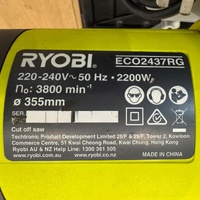 Ryobi ECO2437RG 2200W 355mm 14" Abrasive Cut-Off Drop Saw Corded 240V Metal Cutter
