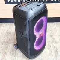 JBL PartyBox Stage 320 Portable Bluetooth Party Speaker with Sturdy Wheels