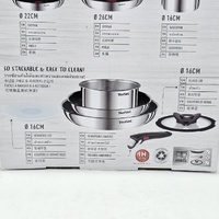 Tefal Ingenio Emotion Induction 6pc Stainless Steel Non Stick Cookware Set