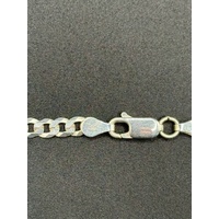 Unisex 925 Sterling Silver Curb Link Necklace