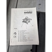 Metabo TS 254 250-254mm 240V Corded Jobsite Table Saw with Integrated Stand