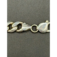 Unisex 925 Sterling Silver Figaro Link Bracelet