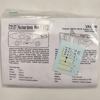 VALOM Mark 7 Nuclear Bomb Model Kit 1:72 Scale Military Aircraft Accessory Plastic Model