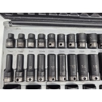 Dual Action 59pc 3/8" Drive Impact Socket Set Metric Imperial 10145901 Thin Wall