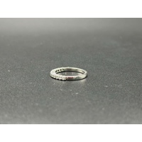 Ladies White Platinum Diamond Band Ring