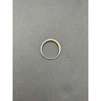 Ladies 9ct Yellow Gold Diamond Vintage Pattern Band Ring