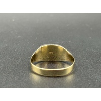 Mens 9ct Yellow Gold Signet Ring