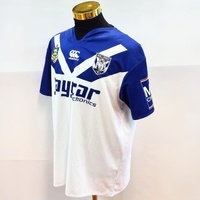 NRL Authentics 2016 Bulldogs Jersey Mens 2XL Blue White Rugby League