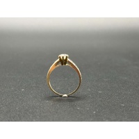 Ladies 9ct Yellow Gold Cubic Zirconia Ring